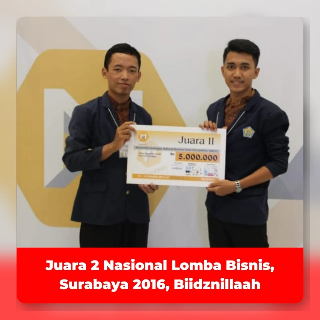 Juara 2 Nasional Lomba Bisnis Surabaya 2016