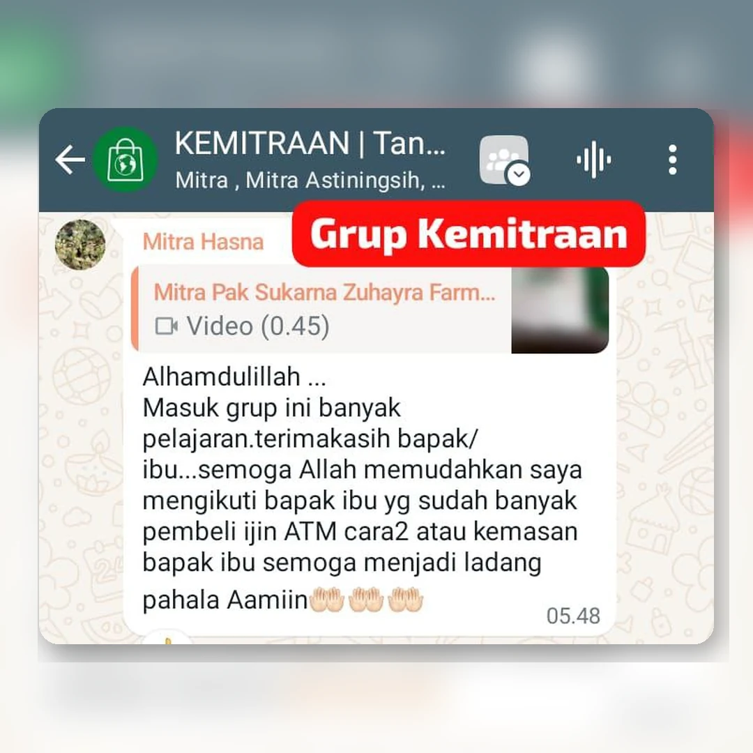 Testimoni Grup Kemitraan Mitra Hasna