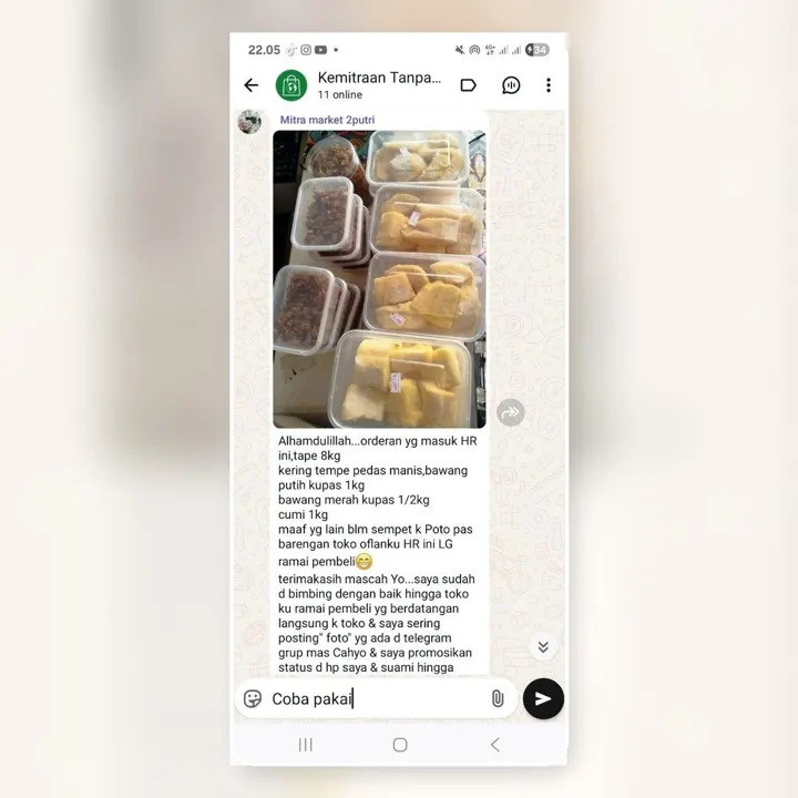 Toko ramai pembeli setelah dibimbing