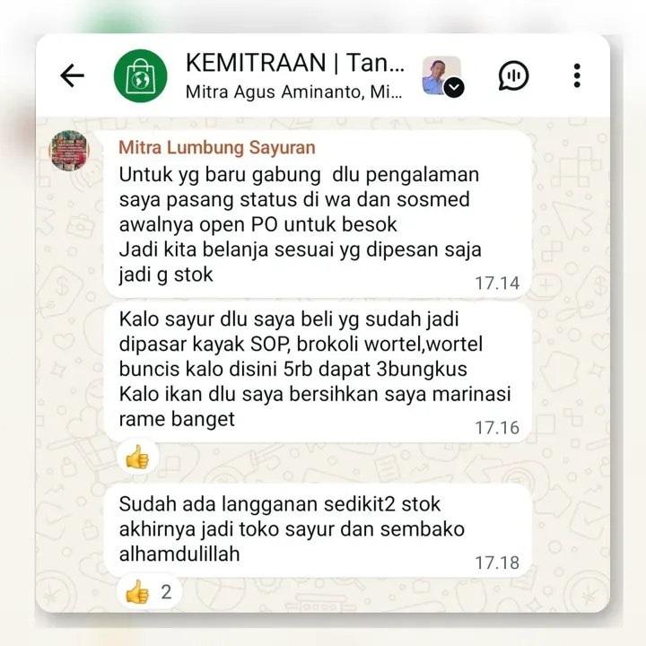 Open PO tanpa stok, jadi toko sayur & sembako
